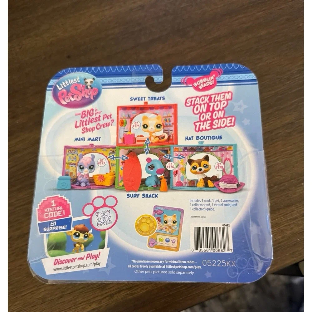 Littlest Pet Shop Pet Nook Sweet Treats G7 #175 Orange Cat Virtual Code LPS